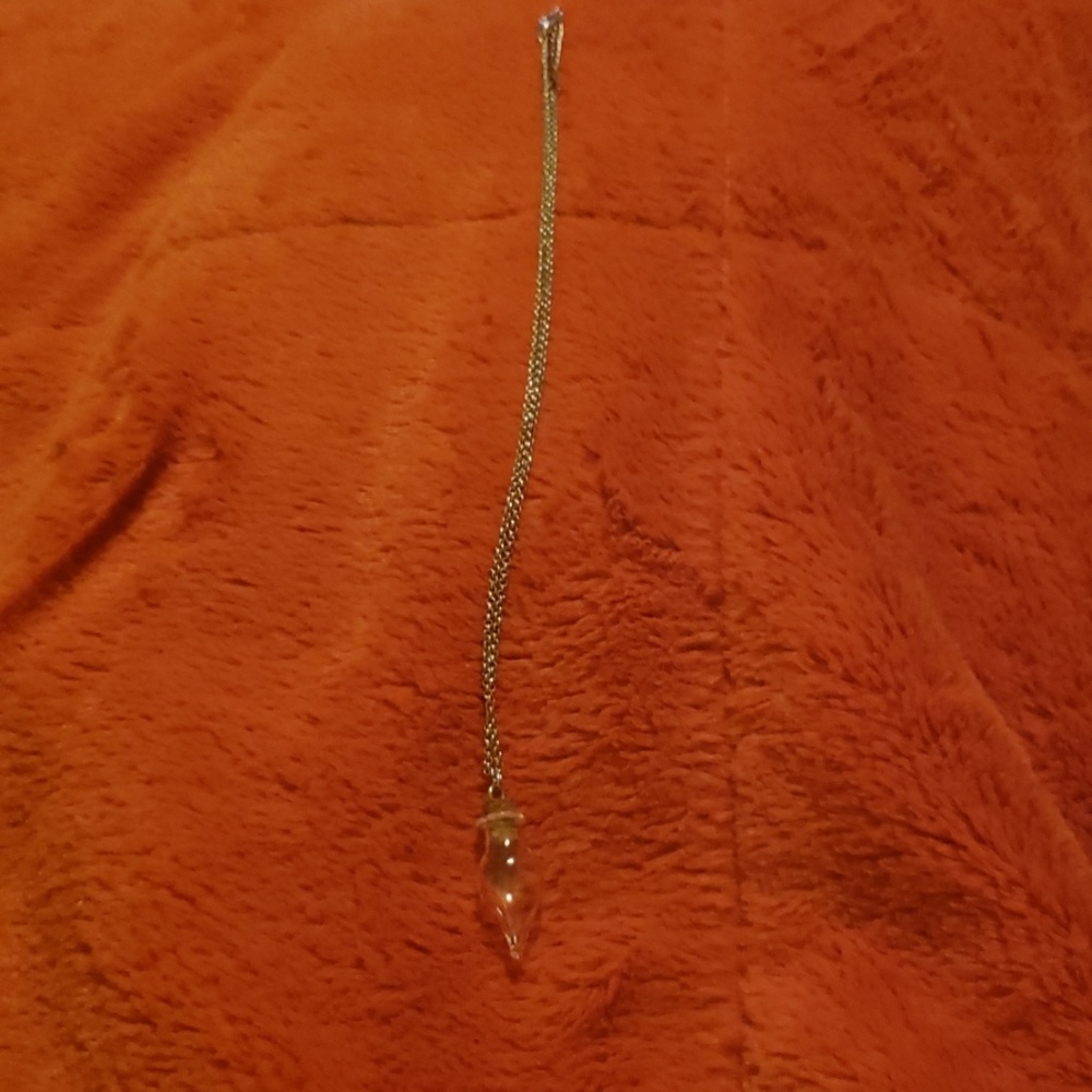 Silvertone necklace w/pendant